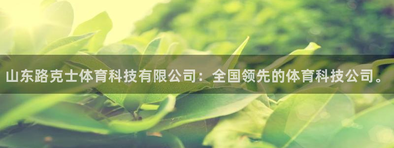 山东路克士体育科技有限公司：全国领先的体育科技公司。